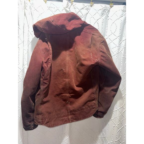 Carhartt men medium canvas, Sherpa, hooded jacket - Picture 5 of 9